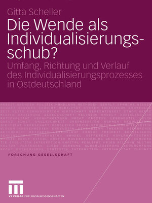 cover image of Die Wende als Individualisierungsschub?